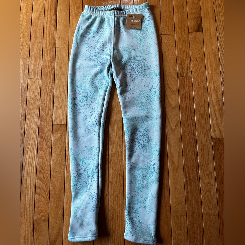 Blue and White Patterned Leggings